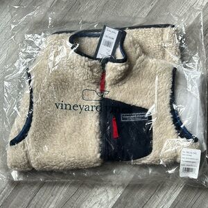 Vineyard Vines sherpa vest.